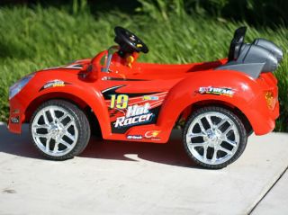Red Hot Racer Kids Battery Power Ride on Car  RC Remote Sport Wheels