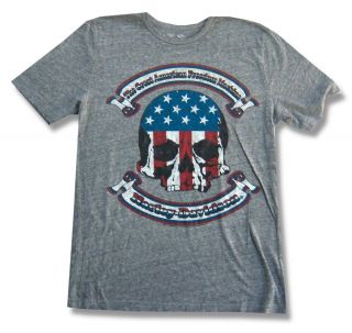 Harley Davidson Trunk "Great American Freedom Machine" Grey T Shirt L New