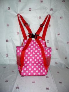 Dog Puppy Pet Front Pouch Carrier Backpack Pink White