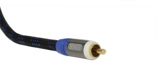 Omega Braided 13' Feet Digital Audio Subwoofer Cable Patch Cord 24K Connectors