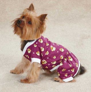 Dog Monkey Business Pajamas PJ's PJs Top Pet XXS M East Side Collection