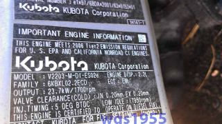 2006 Kubota V2203 Diesel Engine Fits Bobcat Mustang Gehl Thomas New Holland