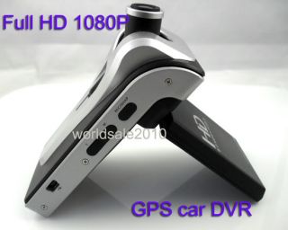 Full 1080p HD GPS Car Dashboard Camera DVR Cam Black Box Video Recorder DVR