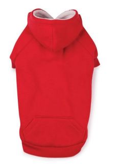 Zack Zoey Fleece Dog Hoodie Sweatshirt Coat Jacket Hooded Hood Red Green New