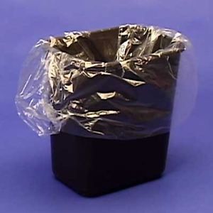 7 10 Gallon 24x24 Semi Clear Garbage Trash Can Bags Wastebasket Liners 50ct