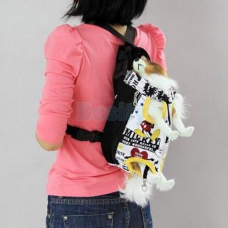 Front Style Pet Cat Dog Tote Travel Pouch Carrier Backpack Back Bag Rucksack S