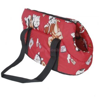 Red White Sling Pet Carrier Cat Dog Tote Single Carry Shoulder Holder Bag s M L