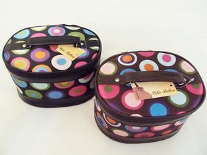 New Makeup Cosmetics Bags Cases 3 in 1 Small Med Large Set of 3 Black or Brown