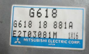 1991 1993 Mazda B2600I Pick Up Truck 2 6L Engine Computer ECM ECU G618 18 881A