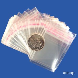 400 Packaging Poly Self Adhesive Bags Plastic OPP Clear Seal Pack Small Gift
