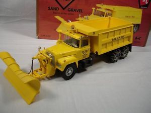 Mack 1 34 Dump Truck Snow Plow "Triangle Inc TSC Sand and Gravel" First Gear