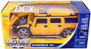 Diecast Jada Toys Yellow Hummer H2 SUV 1 24 Scale
