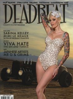 Deadbeat Magazine 17 Hot Rod Rat Pinup Sabina Kelley Rockabilly Tattoo Culture