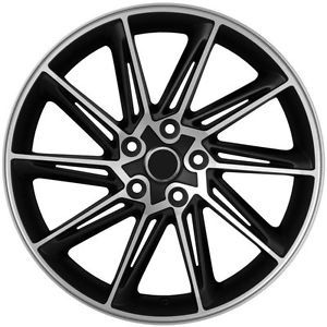 18" VW CC Style Matte Black Machined Face Wheels Rims Fit Volkswagen CC GTI