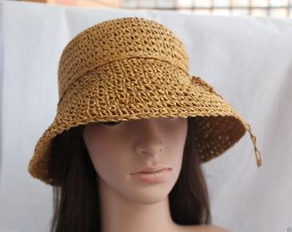 Wholesale Lots Straw Ladies Cap Women Girls Wide Large Brim Summer Beach Sun Hat
