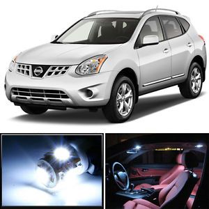 6 x White LED Lights Interior Package Deal Nissan Rogue