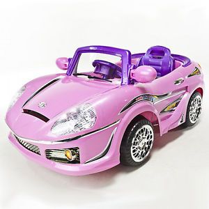 Girls Pink Battery Operated Ride on Remote Control R C Power Wheels  Car