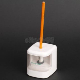 USB Electric Flashing Color LED Light Pencil Sharpener USB Battery Powered New
