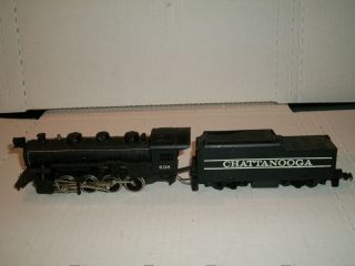 Tyco HO Train 638 Chattanooga Locomotice Engine and Tender Patrs or Fix