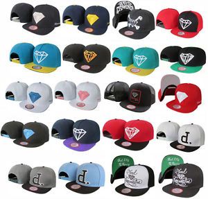 Fashion Men Boy Diamond Snapback Hats Hip Hop Adjustable Baseball Caps Outdoor