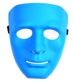1pc Blue Full Face Mask Costume Halloween Party Dance Crew for Hip Hop Dancers