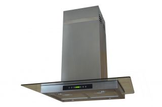 GTC Europe 36" Kitchen Glass Stainless Steel Island Range Hood 610IS3 Stove Vent