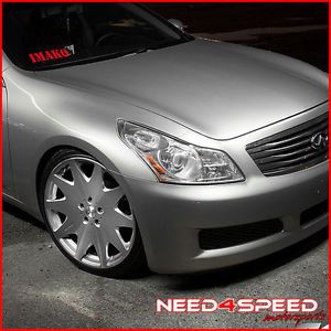 20" Infiniti G35 Sedan MRR HR3 Silver VIP Concave Staggered Rims Wheels