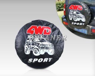New Universal Spare Wheel Tire Tyre Soft Cover 33” 4WD Sport