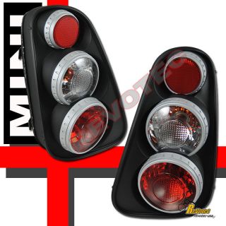 02 03 04 Mini Cooper 3D Retro Black Tail Lights APC