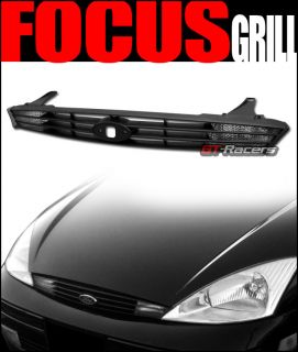 Blk Sport Front Hood Bumper Grill Grille Clear Signal Lights 2000 2004 Focus