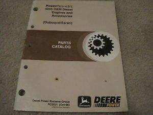 John Deere 4045 Engine Parts Manual Nice PC2521 Deere 4 5L Powertech Manual