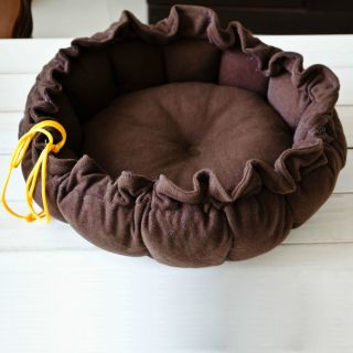 New Brown Pumpkin Soft Pet Dog Cat Indoor House Nest Kennel for Small Dog