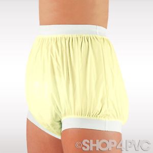 Super Soft Yellow PVC Suprima 1218 Waterproof Incontinence Plastic Pants