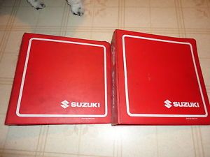 Lot of 2 Suzuki 3 Ring Manual Literature Binders