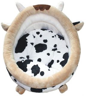 Cute Indoor Pet Cat Dog Cushion Bed Tent House Cow