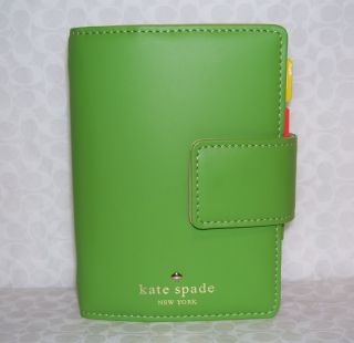 Kate Spade 2011 Small Leather Debra Planner Diary Vine $165