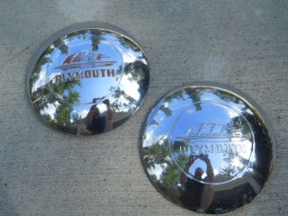 1947 Plymouth Hubcaps and Beauty Bands