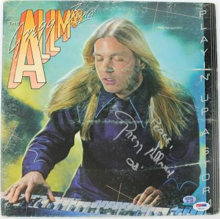 Gregg Allman Signed Album Cover w Vinyl Autographed PSA DNA T83761