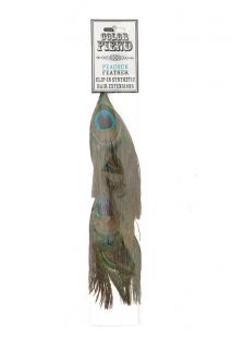Color Fiend Peacock Feather Clip In Synthetic Hair Extensions 1 Pack