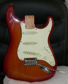 2005 Fender Squier Standard Strat Complete Loaded Body Sienna Cherry Burst