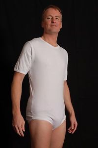 Organic Onesie Adult Diaper T Shirt Snap Crotch Bodysuit Incontinence Abdl
