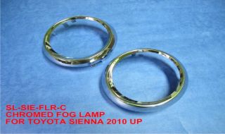 Toyota Sienna Front Chrome Fog Light Lamps Rims Covers