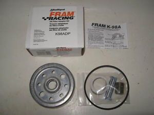 Chevy GMC V8 Oil Filter Conversion Kit Fram K98ADP