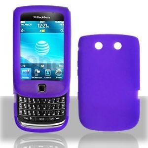 Purple Gel Cover Skin Case Fit Blackberry Torch 9810