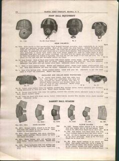 1930 Ad Reach Leather Football Helmets Harness Dog Ear Shoulder Pads