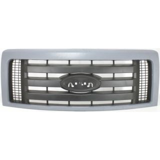FO1200512 Grille Assembly New Truck Smooth Black Shell Textured Insert Ford F150