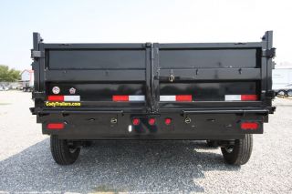 2012 Big Tex Trailers Gooseneck Dump Trailer 14k GVWR Skid Steer Package