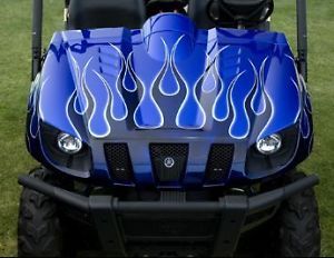 Yamaha Rhino Genuine Custom Blue Flame Paint Body Kit SSV 5B405 11 C3