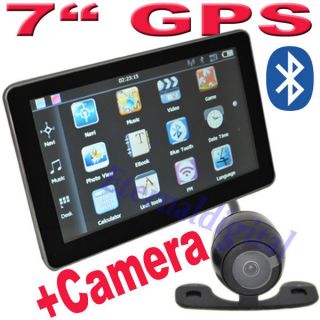 7" Car GPS Navigation Bluetooth Rear View Camera 4G