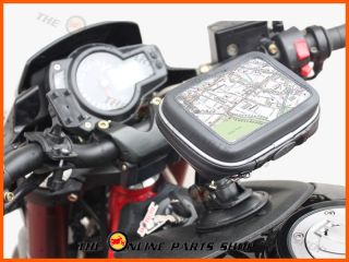 Waterproof Motorcycle GPS Satnav Tom Tom Garman Holder Handlebar Tank Mount Kit